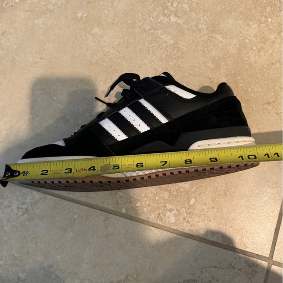 Men's adidas Black and White Athletic Shoes - Picture 7 of 8